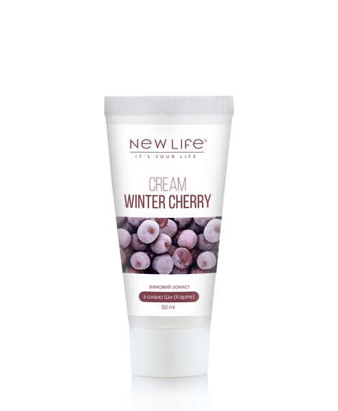 Крем зимова вишня Winter cherry - делікатно доглядає шкіру обличчя і тіла в холодну пору, 50 ml 4820197802418 фото
