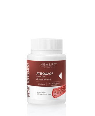 Диетическая добавка Атерофлор - для очистки сосудов от холестерина для укрепления и эластичности, 60 таблеток в баночке 4820171414705 фото
