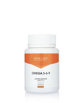Диетическая добавка Омега 3-6-9 - для сердечно-сосудистой и иммунной системы, улучшает метаболизм, волосы, ногти, 60 капсул в баночке 500 mg 4820258110070 фото