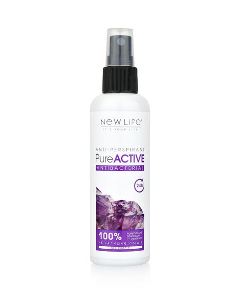 Лосьон-дезодорант для женщин Pure Active Antibacterial, 100 ml 4820197801930 фото