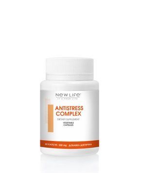 Дієтична добавка Антистрес Antistress - для підтримки нервової системи в періоди напруги та втоми, 60 рослинних капсул в баночці 4820171415573 фото